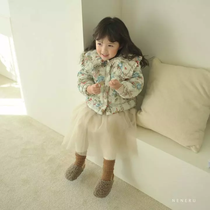 Neneru - Korean Children Fashion - #kidzfashiontrend - Adell Flower Padding - 6