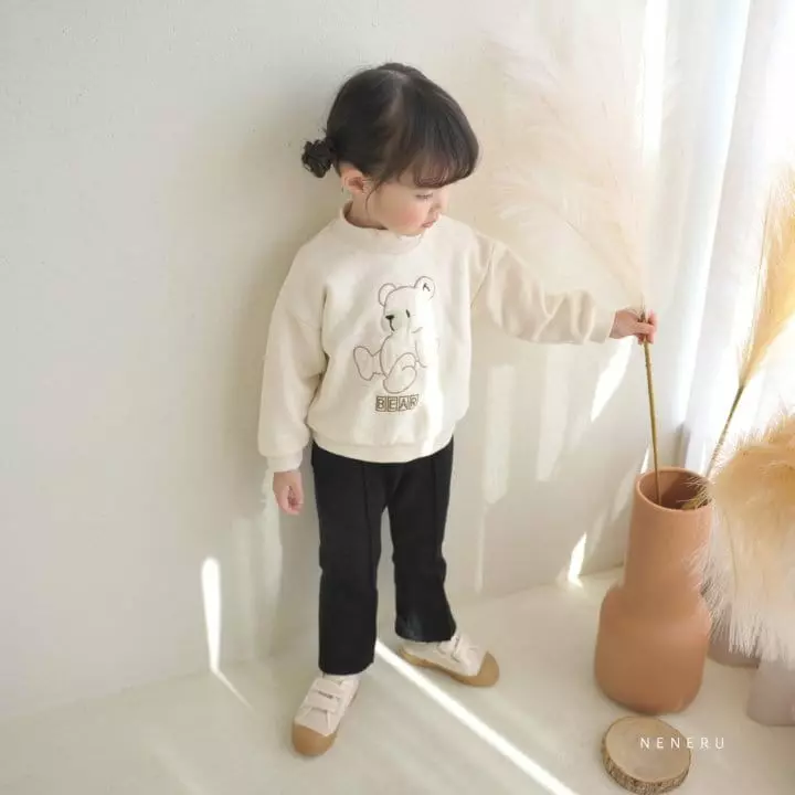 Neneru - Korean Children Fashion - #littlefashionista - Line Bear Tee - 7