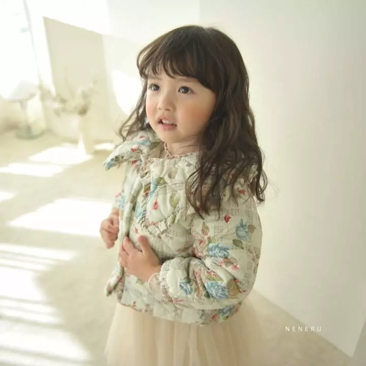 Neneru - Korean Children Fashion - #littlefashionista - Adell Flower Padding - 8