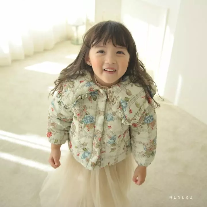 Neneru - Korean Children Fashion - #magicofchildhood - Adell Flower Padding - 9