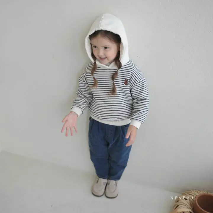 Neneru - Korean Children Fashion - #minifashionista - Ribbon Hoody Tee - 12