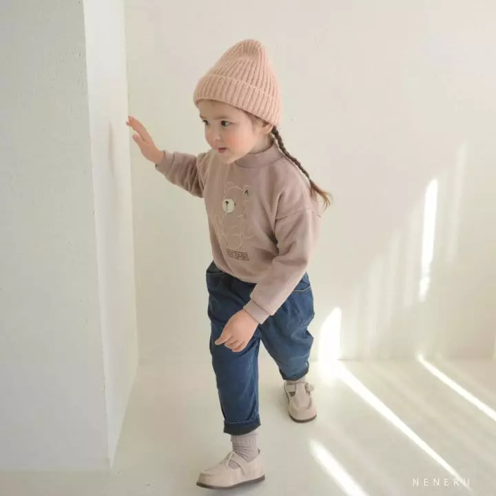 Neneru - Korean Children Fashion - #minifashionista - Line Bear Tee - 9