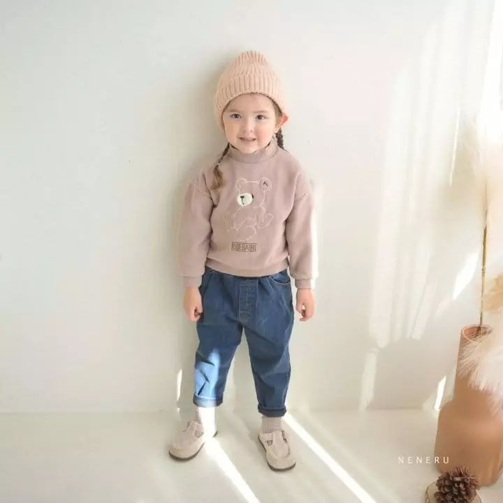 Neneru - Korean Children Fashion - #prettylittlegirls - Line Bear Tee - 10