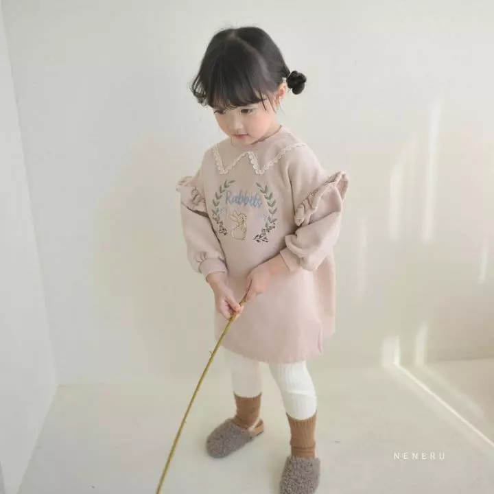 Neneru - Korean Children Fashion - #stylishchildhood - coco Rabbit  One-piece - 2