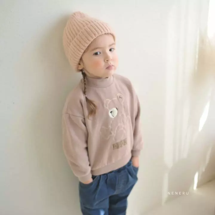 Neneru - Korean Children Fashion - #toddlerclothing - Line Bear Tee - 12