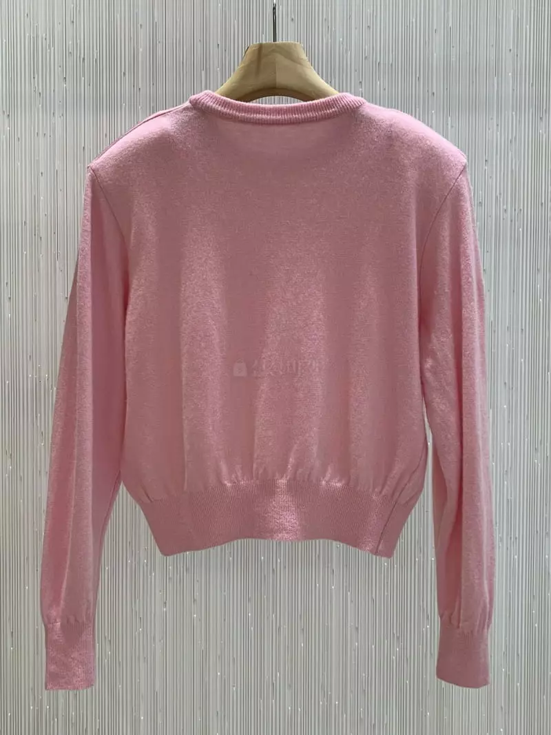 Neroli36 - Korean Women Fashion - #momslook - Cash Pad Round Knit Tee - 8