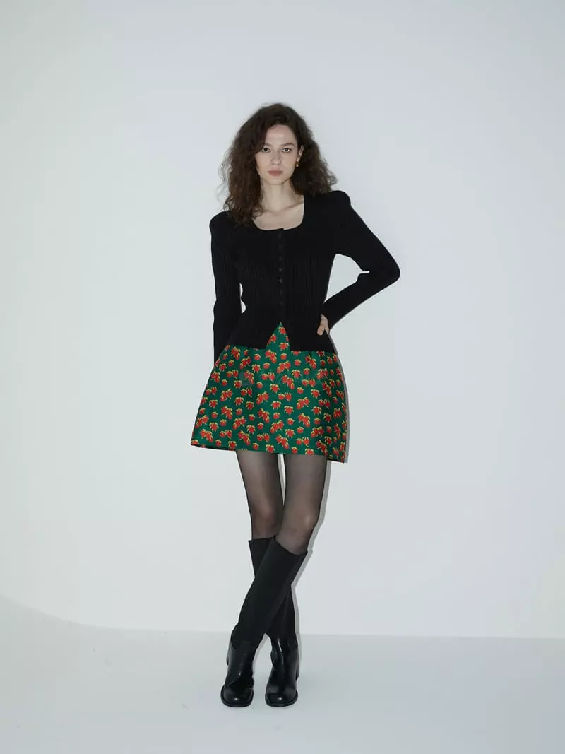 Neroli36 - Korean Women Fashion - #momslook - Jacquard Skirt - 7