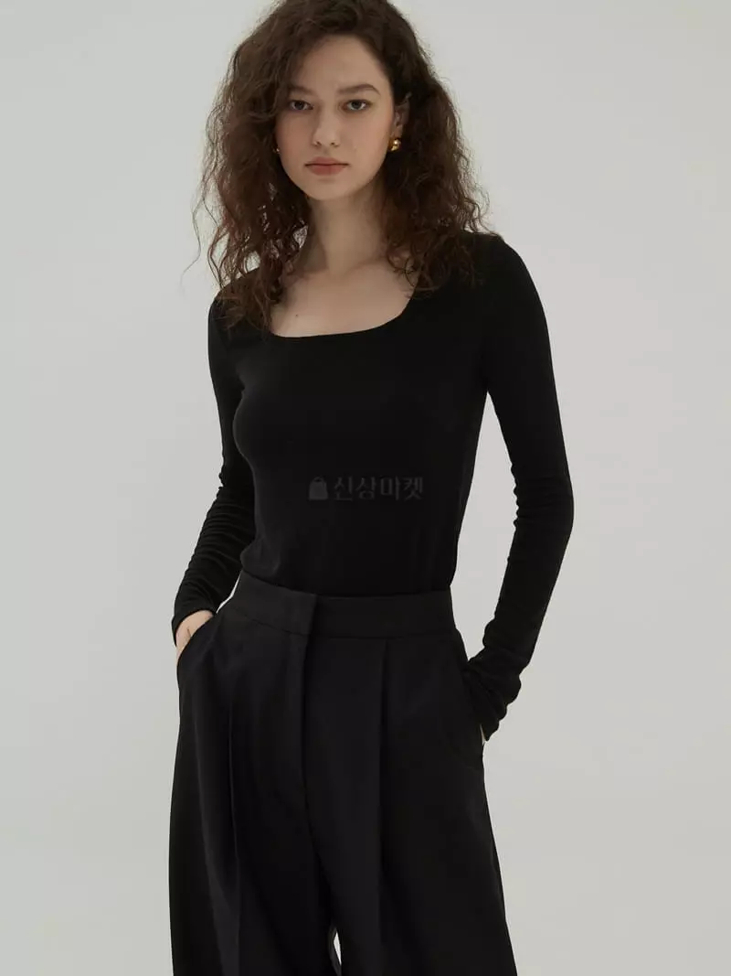 Neroli36 - Korean Women Fashion - #momslook - Emma Rib Tee - 5