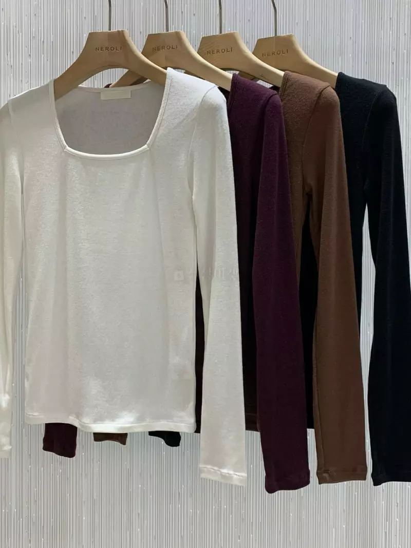 Neroli36 - Korean Women Fashion - #momslook - Emma Rib Tee - 6