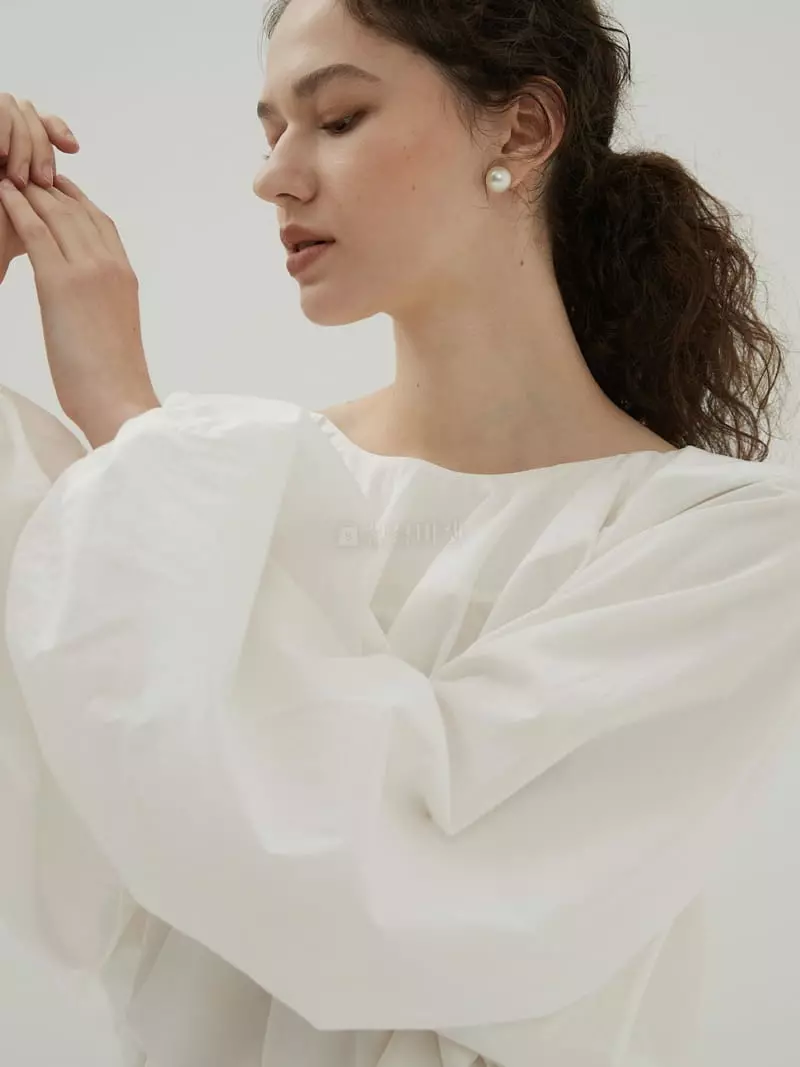 Neroli36 - Korean Women Fashion - #momslook - ena Puff Blouse - 2