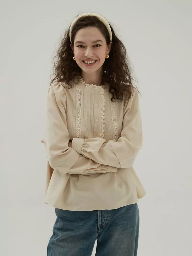 Neroli36 - Korean Women Fashion - #womensfashion - H Sweety Blouse - 4