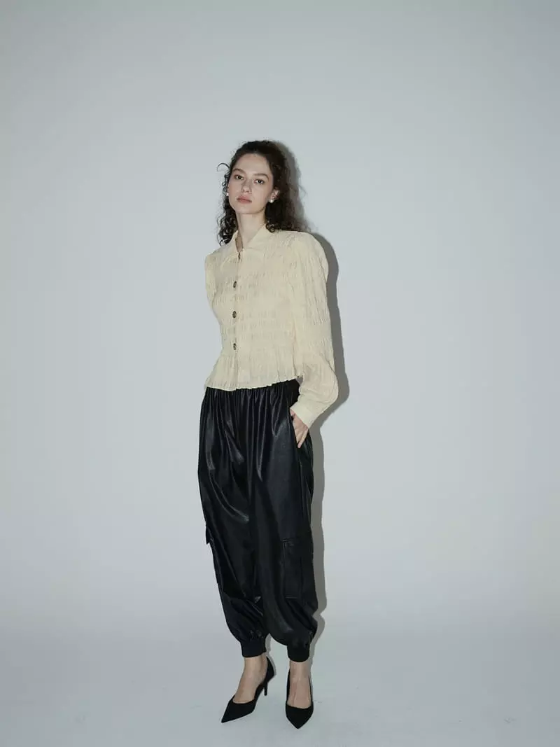 Neroli36 - Korean Women Fashion - #momslook - H Leather Pants - 3