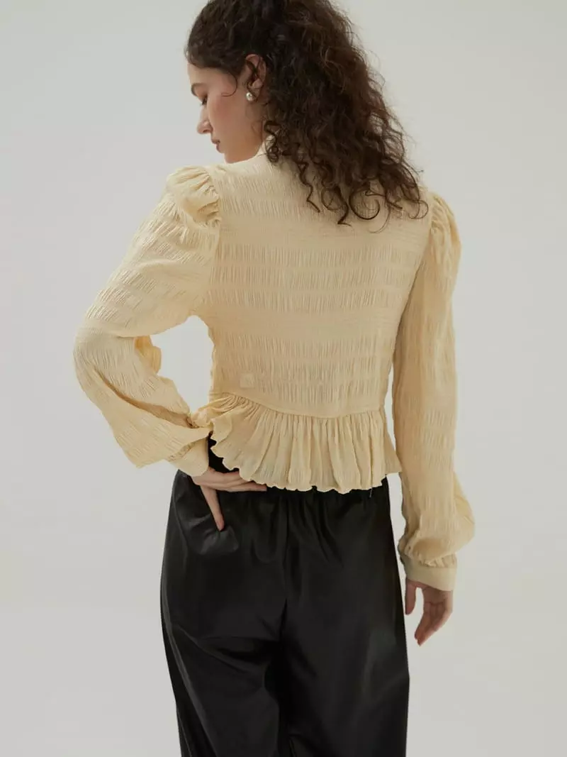 Neroli36 - Korean Women Fashion - #thatsdarling - Legina Wrinkle Blouse