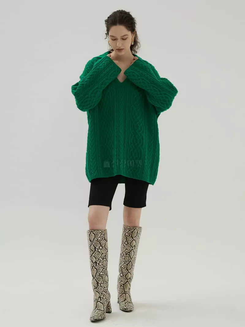 Neroli36 - Korean Women Fashion - #vintagekidsstyle - Sailor Knit One-piece - 7