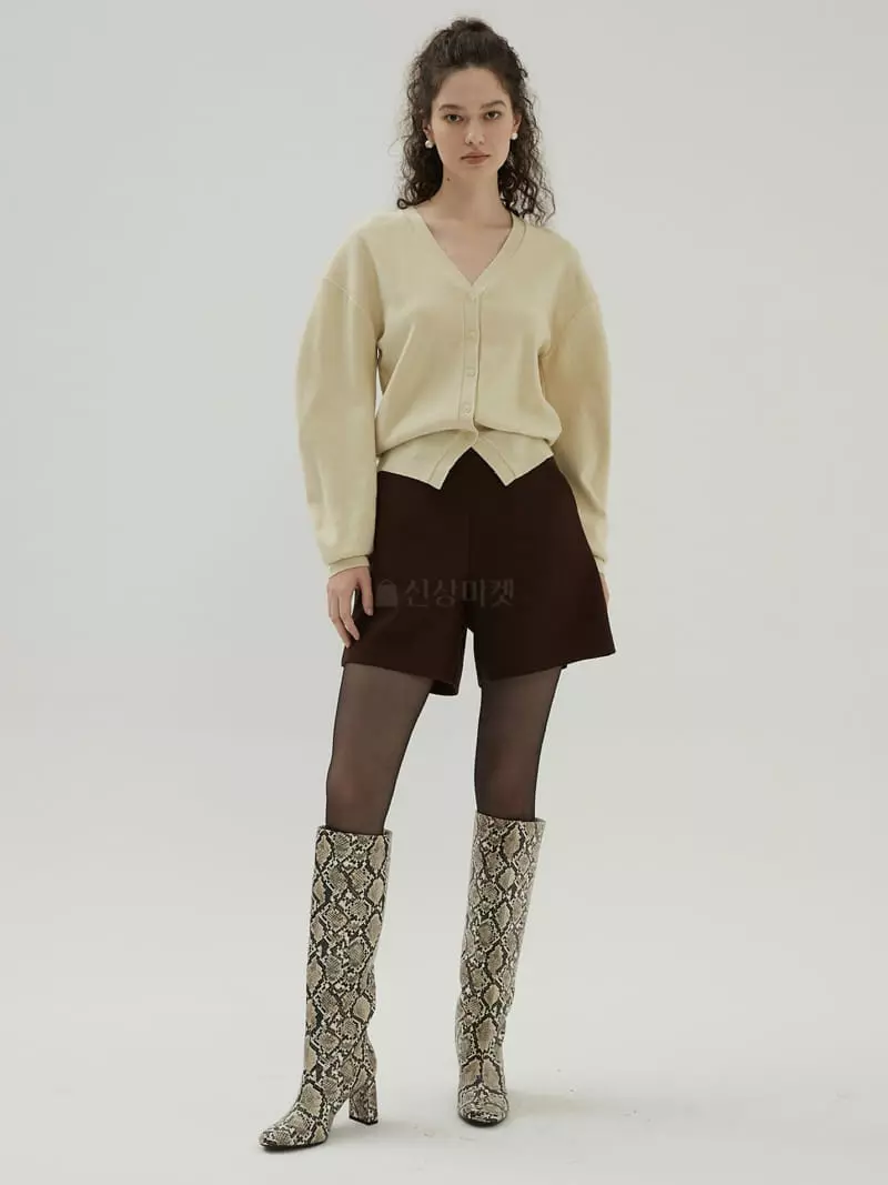Neroli36 - Korean Women Fashion - #vintageinspired - Volume Line Cardigan - 4