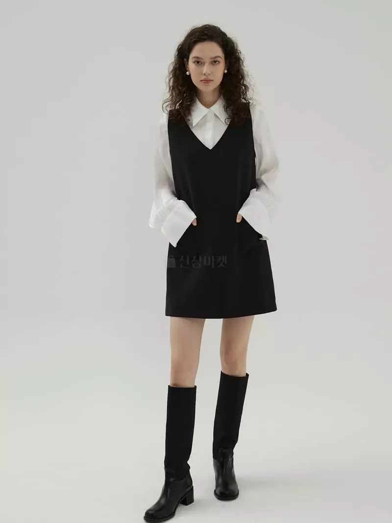 Neroli36 - Korean Women Fashion - #momslook - Pocket One-piece - 4