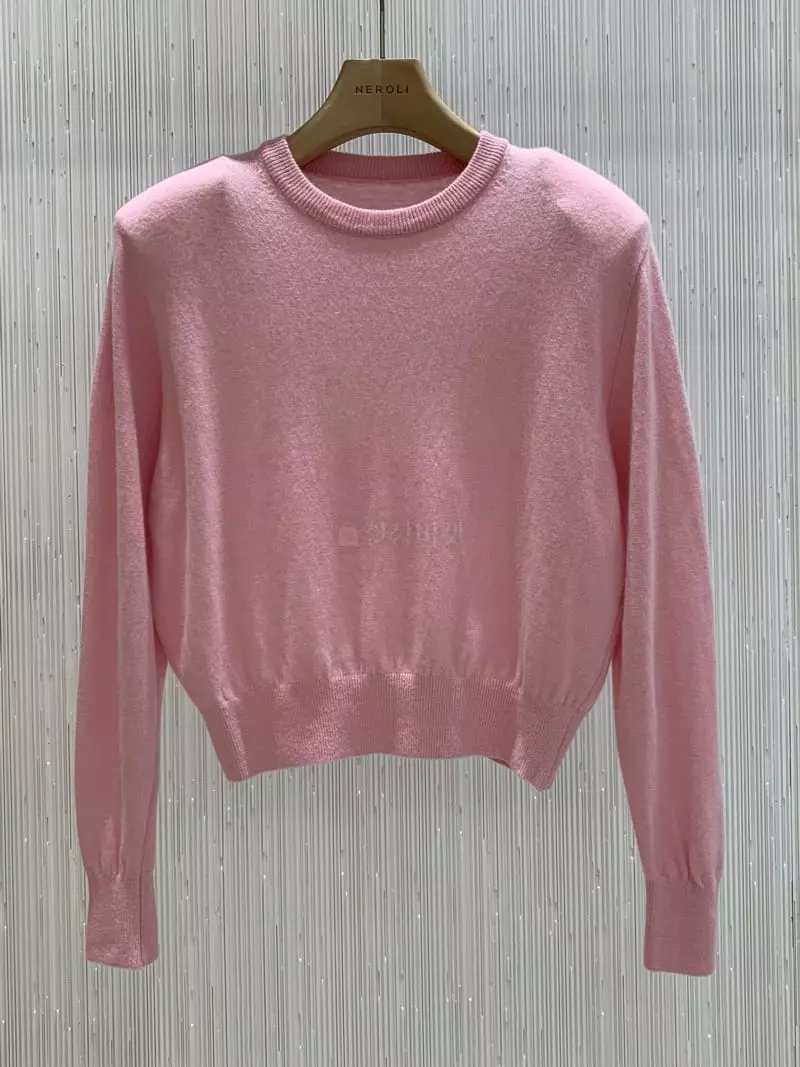 Neroli36 - Korean Women Fashion - #womensfashion - Cash Pad Round Knit Tee - 7