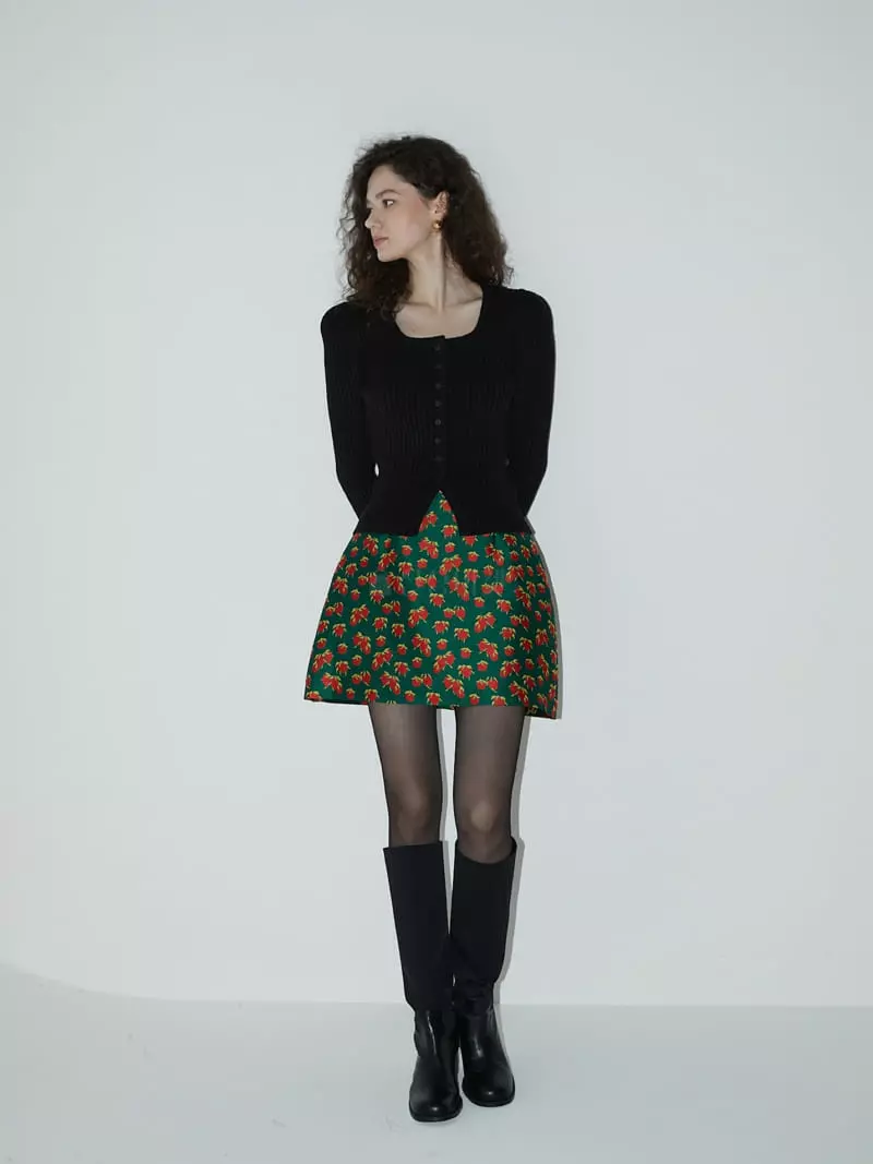Neroli36 - Korean Women Fashion - #womensfashion - Jacquard Skirt - 6