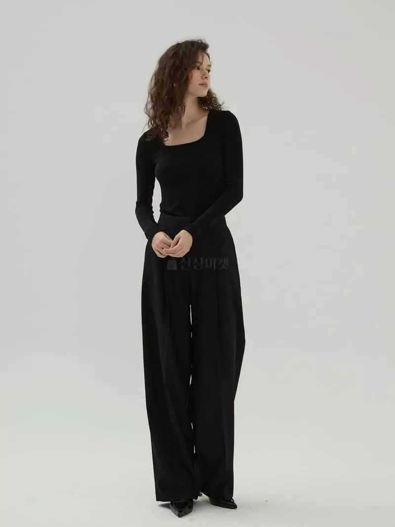 Neroli36 - Korean Women Fashion - #womensfashion - Emma Rib Tee - 2