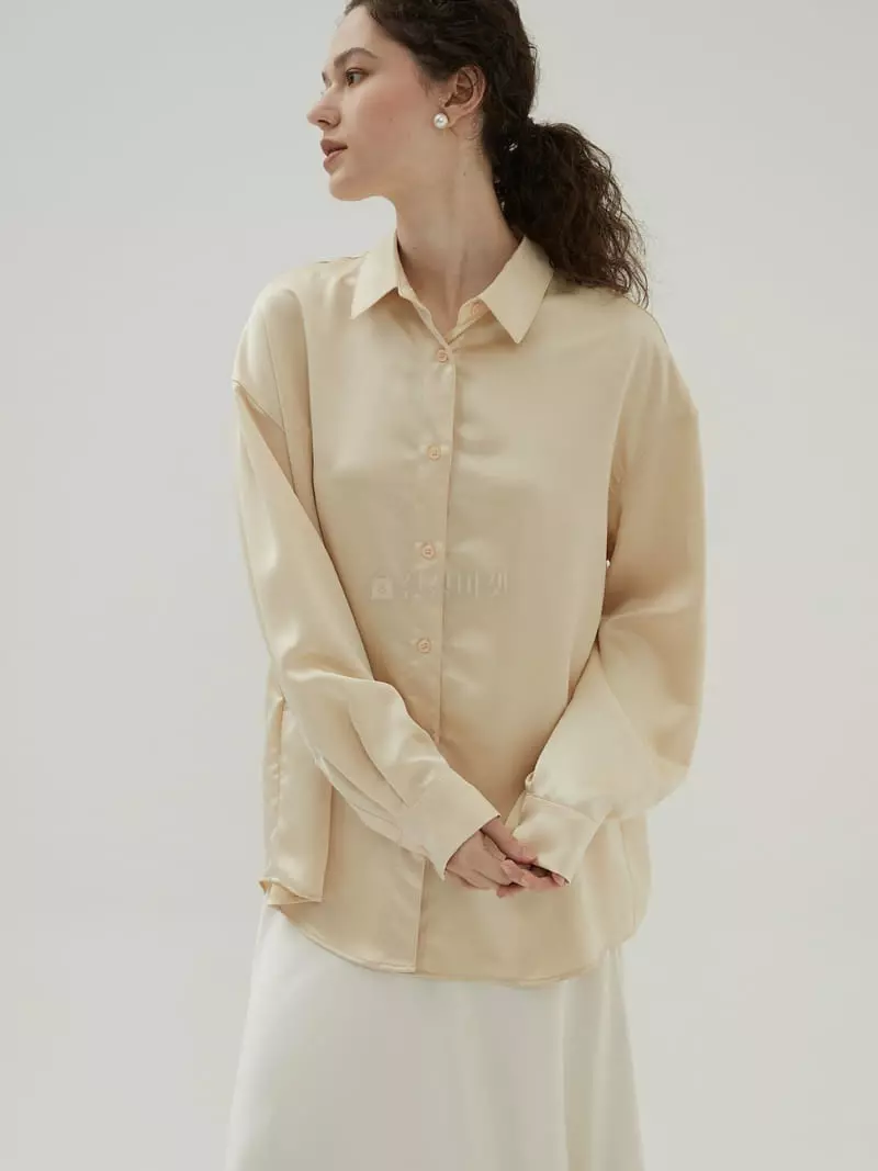 Neroli36 - Korean Women Fashion - #momslook - Shatin Shirt - 4