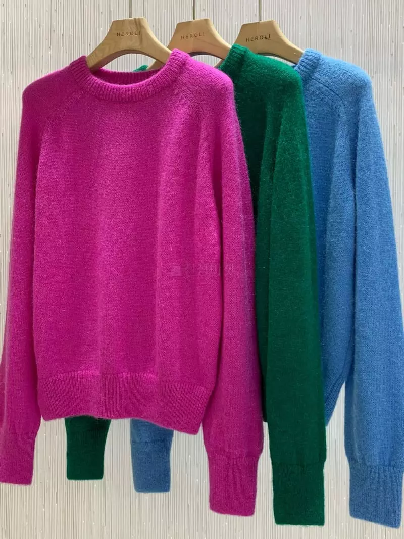 Neroli36 - Korean Women Fashion - #womensfashion - Mohair Knit Tee - 9