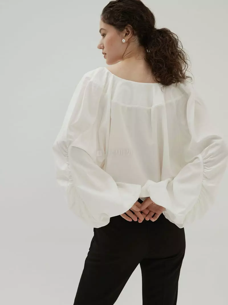 Neroli36 - Korean Women Fashion - #womensfashion - ena Puff Blouse - 3