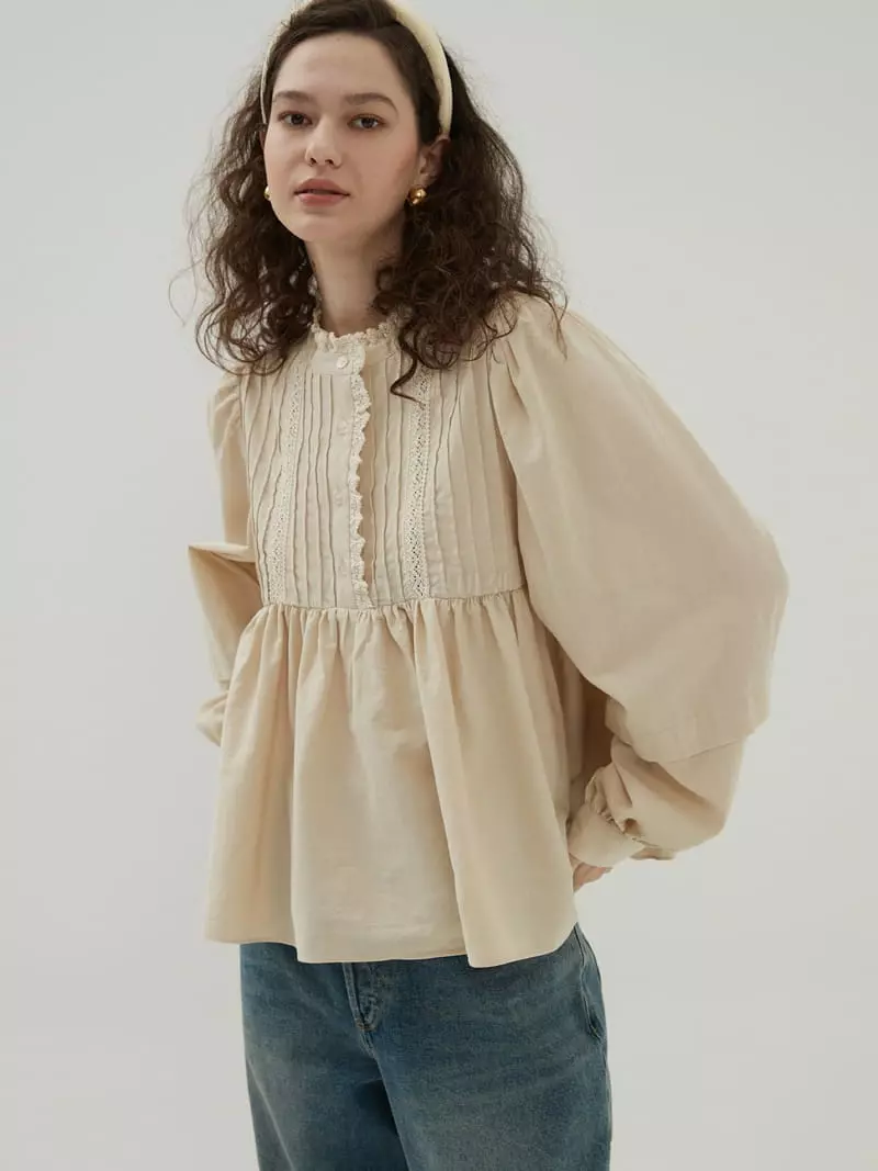 Neroli36 - Korean Women Fashion - #womensfashion - H Sweety Blouse - 3