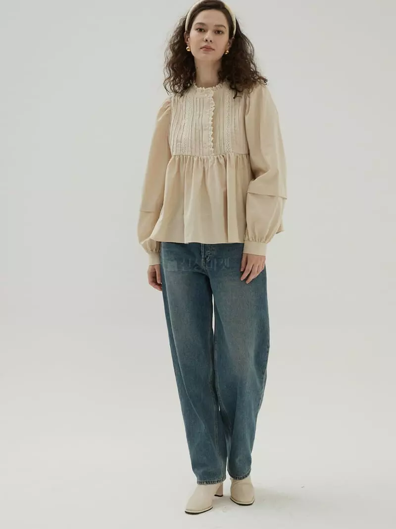 Neroli36 - Korean Women Fashion - #womensfashion - H Sweety Blouse - 5