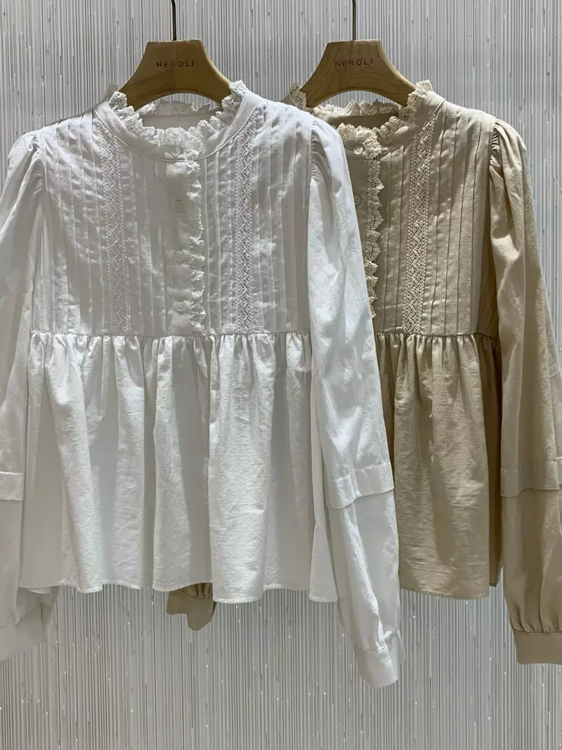 Neroli36 - Korean Women Fashion - #womensfashion - H Sweety Blouse - 7