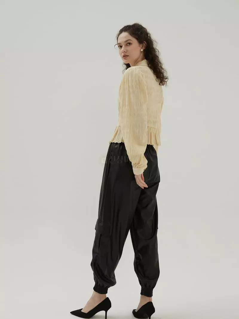 Neroli36 - Korean Women Fashion - #womensfashion - H Leather Pants - 2