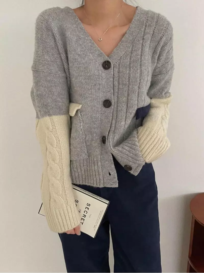 Neuf Nine - Korean Women Fashion - #womensfashion - Neo Color Cardigan - 4