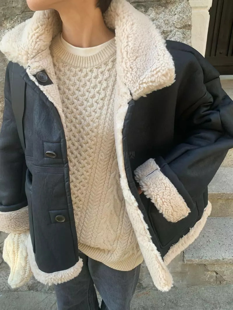 Neuf Nine - Korean Women Fashion - #momslook - Over Cable Vest - 3