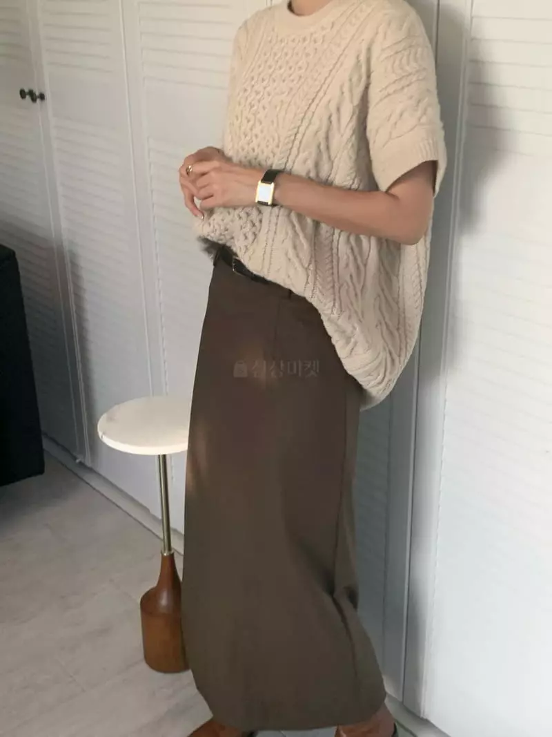 Neuf Nine - Korean Women Fashion - #momslook - Ble Skirt