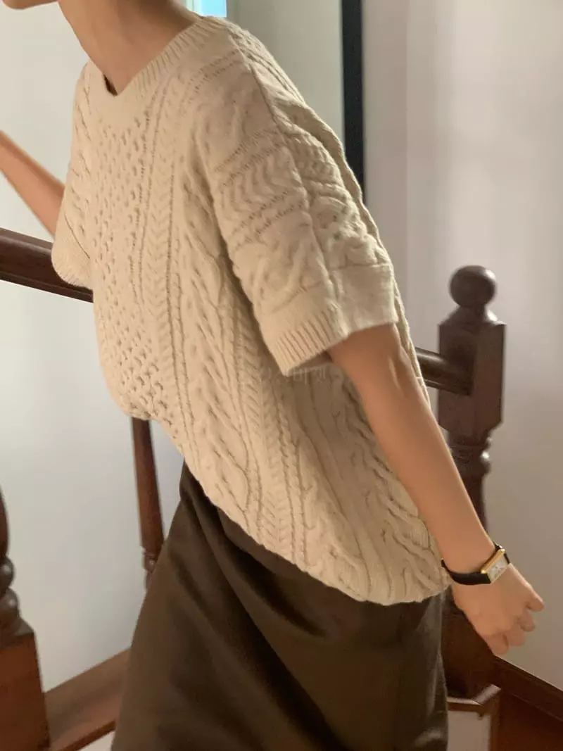Neuf Nine - Korean Women Fashion - #pursuepretty - Over Cable Vest - 7