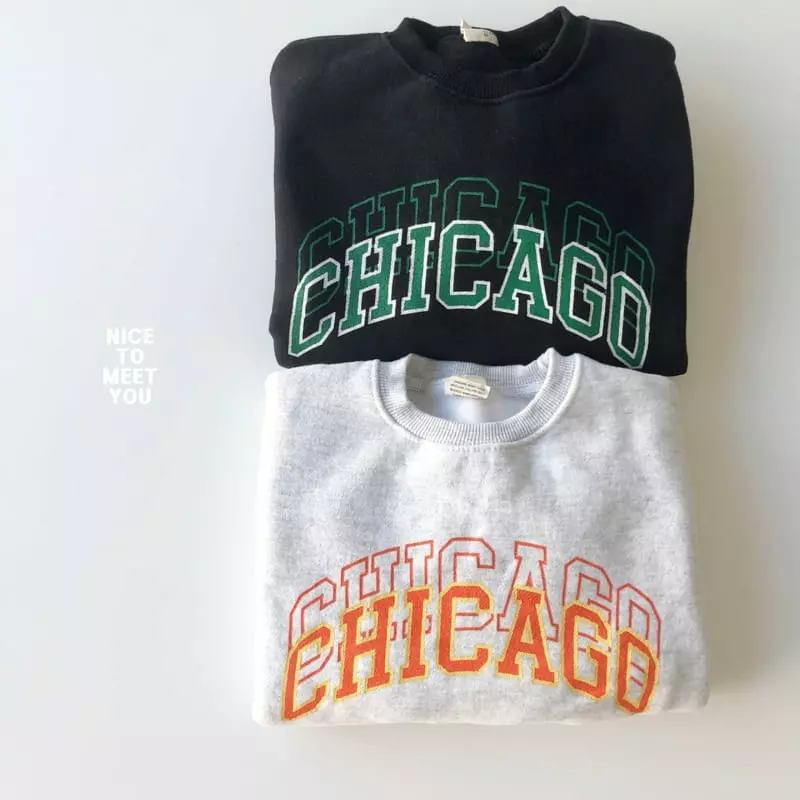 Nice To Meet You - Korean Children Fashion - #Kfashion4kids - Chicago Sweatshirt - 9