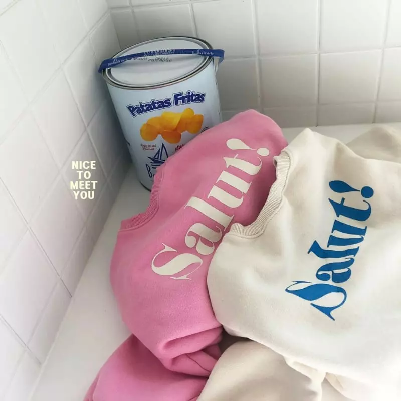 Nice To Meet You - Korean Children Fashion - #childofig - Shally Sweatshirt - 2