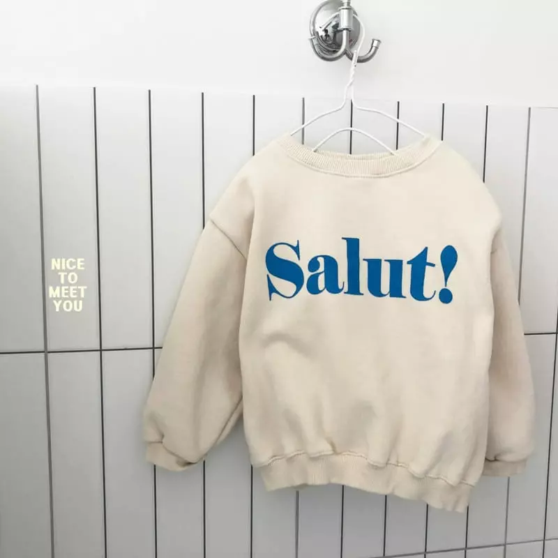Nice To Meet You - Korean Children Fashion - #childofig - Shally Sweatshirt - 3