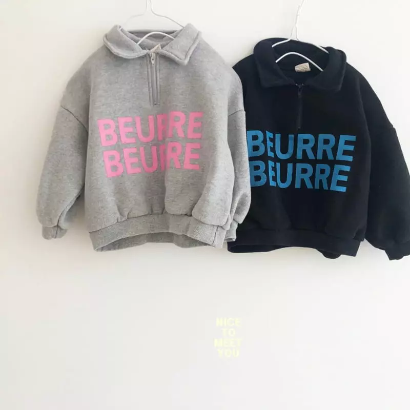 Nice To Meet You - Korean Children Fashion - #childofig - Butter Collar Sweatshirt - 12
