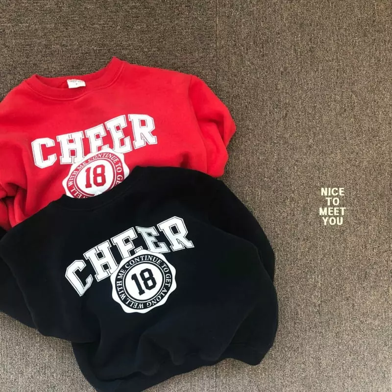 Nice To Meet You - Korean Children Fashion - #childofig - Cheer Up Sweatshirt - 8