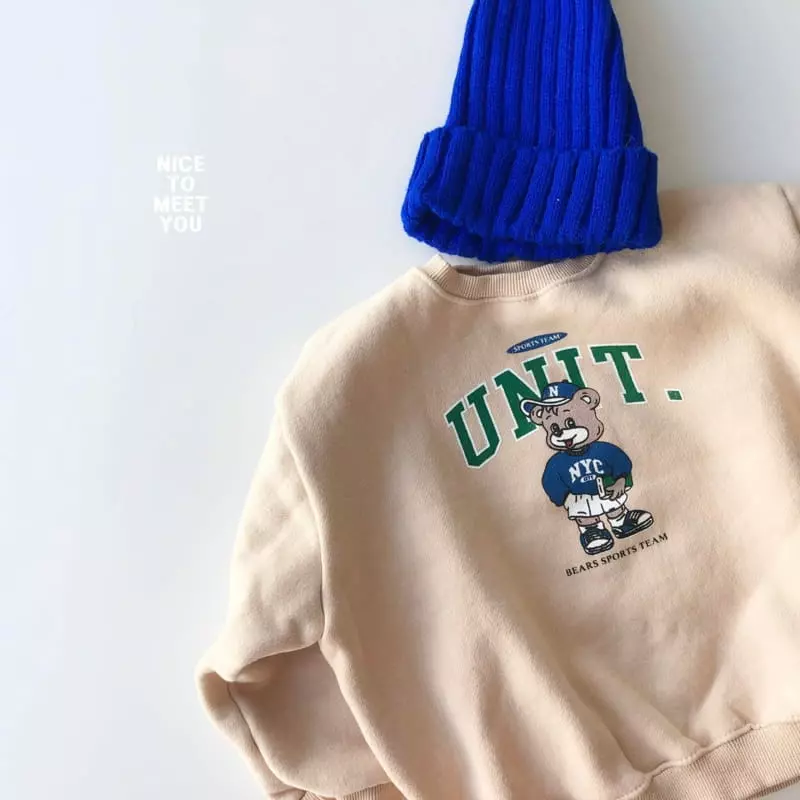 Nice To Meet You - Korean Children Fashion - #childofig - Unit Sweatshirt - 6