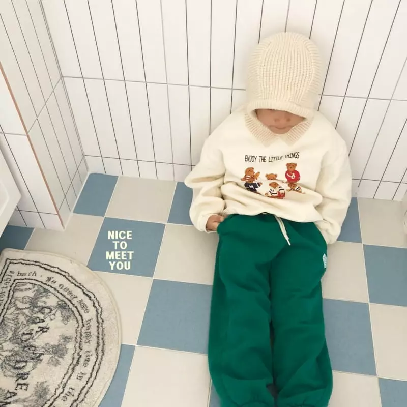 Nice To Meet You - Korean Children Fashion - #childofig - Joy Bear Sweatshirt - 2