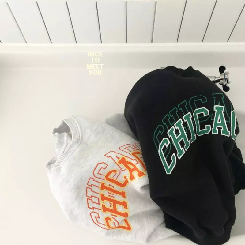 Nice To Meet You - Korean Children Fashion - #childofig - Chicago Sweatshirt
