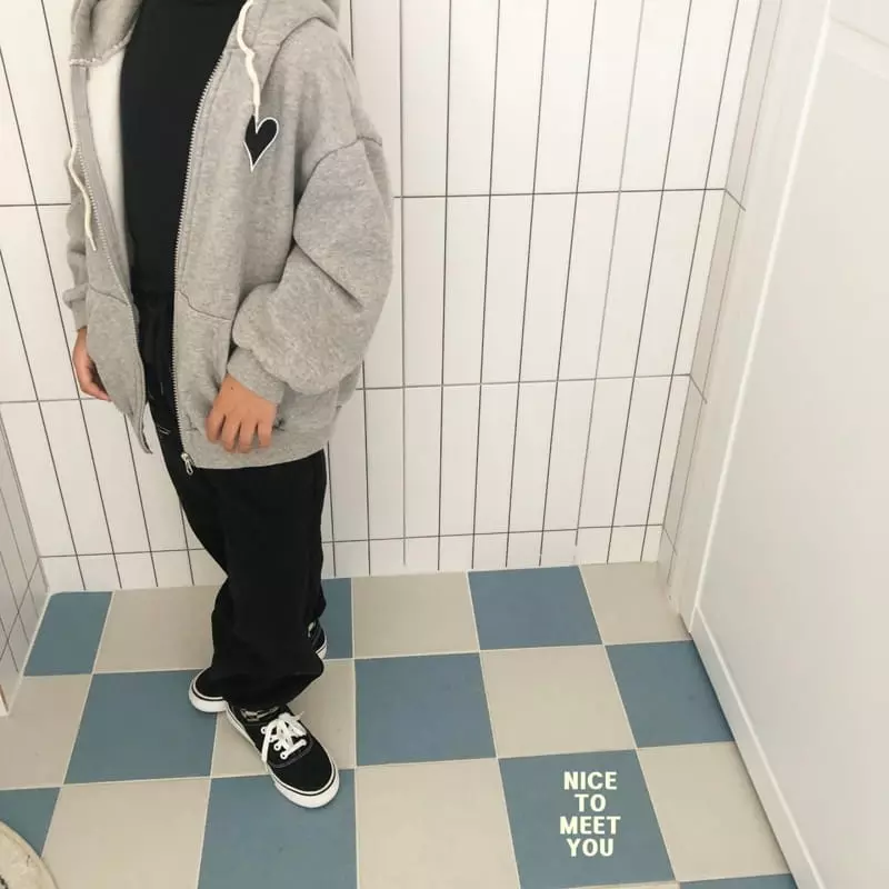 Nice To Meet You - Korean Children Fashion - #childofig - Heart Zip-up - 9