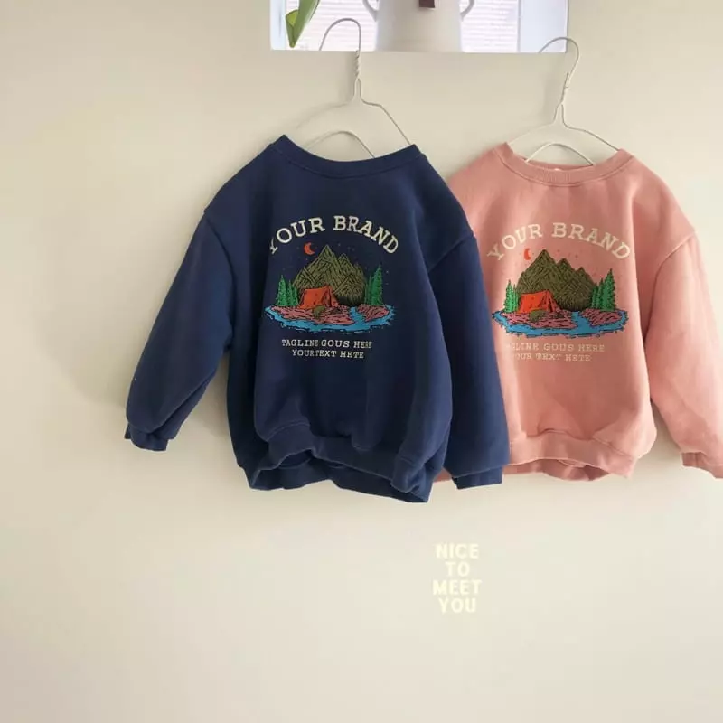 Nice To Meet You - Korean Children Fashion - #childofig - Camping Sweatshirt - 4