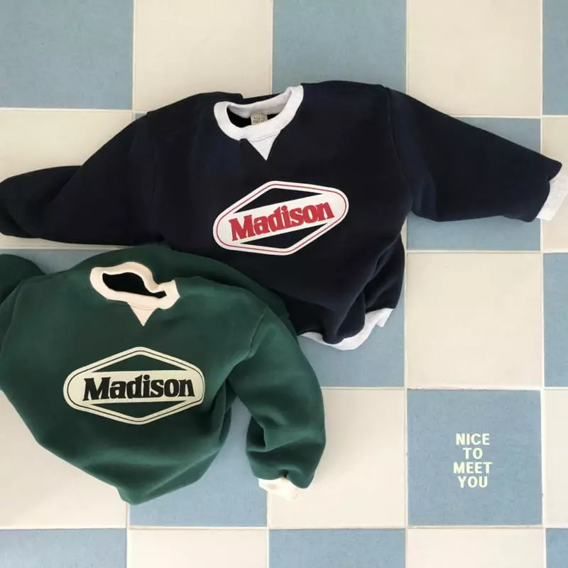 Nice To Meet You - Korean Children Fashion - #childrensboutique - Medison Sweatshirt