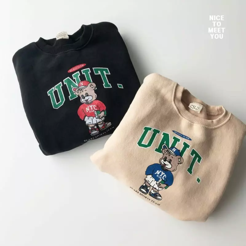 Nice To Meet You - Korean Children Fashion - #designkidswear - Unit Sweatshirt - 8