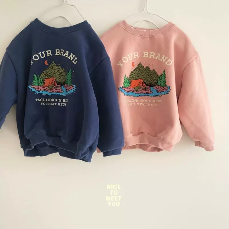 Nice To Meet You - Korean Children Fashion - #designkidswear - Camping Sweatshirt - 5