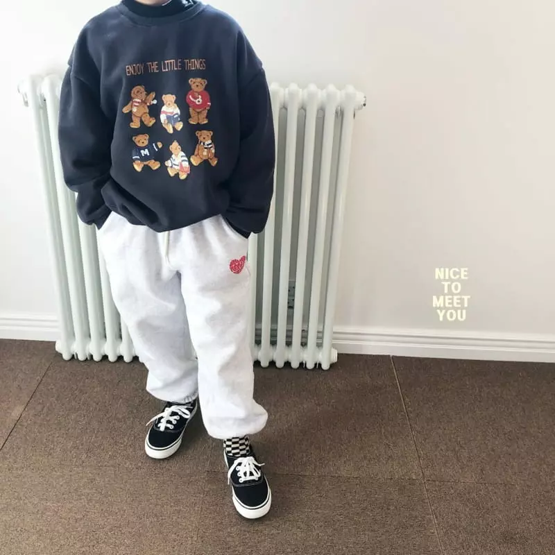 Nice To Meet You - Korean Children Fashion - #childrensboutique - Joy Bear Sweatshirt - 4