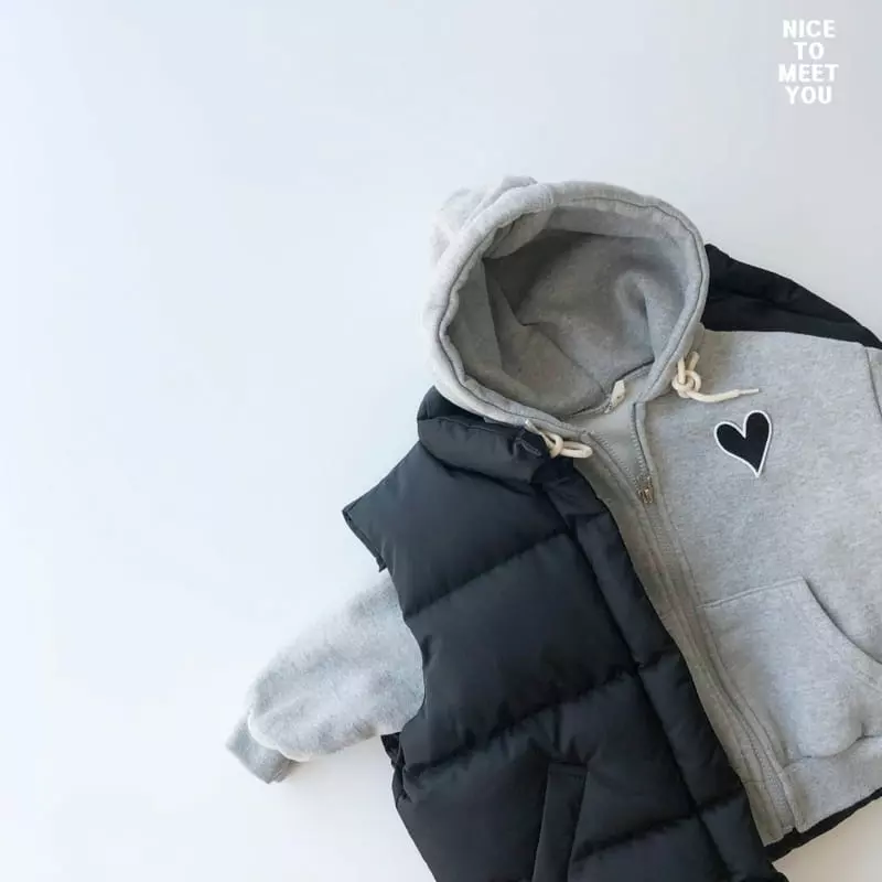 Nice To Meet You - Korean Children Fashion - #designkidswear - Heart Zip-up - 12