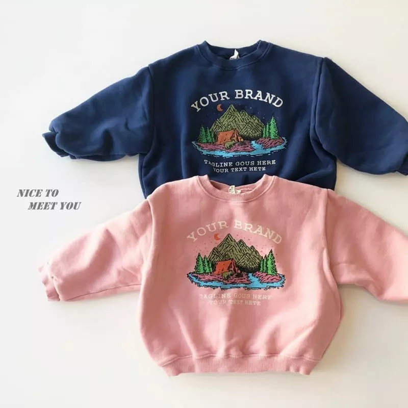 Nice To Meet You - Korean Children Fashion - #discoveringself - Camping Sweatshirt - 6